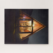 A FRAME CABIN NIGHT LEGPUZZEL (Horizontaal)