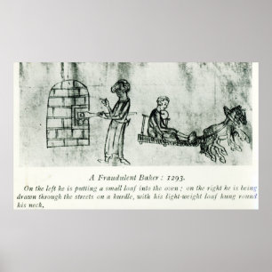 A Fraudulent Baker, 1293 Poster