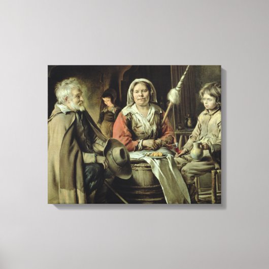 A French Interior, c.1645 Canvas Afdruk (Voorkant)