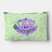 "A Friend for Everyone" Green Pouch Etui (Achterkant)