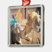 A friendly camel awaits its next rider, Cairo. Metalen Ornament (Links)