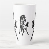A Frisky Jumping Horse in the Wild Latte Mok (Voorkant)