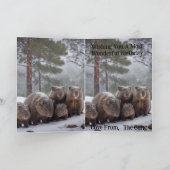 À Froid : Carte d'anniversaire Wombat (Intérieur)