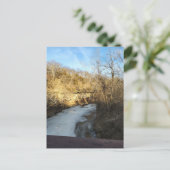 A Frozen Stream in the Burlington Iowa  Briefkaart (Staand voorkant)