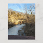 A Frozen Stream in the Burlington Iowa  Briefkaart (Voorkant)