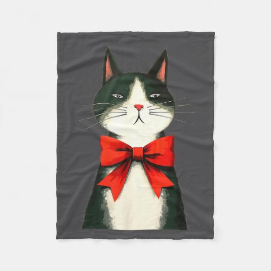 A Frumpy Holiday Cat Fun Design  Fleece Deken (Voorkant)