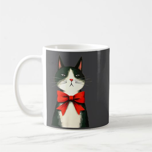 A Frumpy Holiday Cat Fun Design Koffiemok (Links)