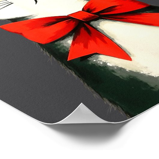 A Frumpy Holiday Cat Fun Design  Poster (Hoek)