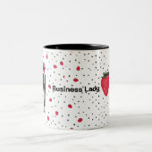 A fun and stylish mug design featuring a strawberr (Centre)