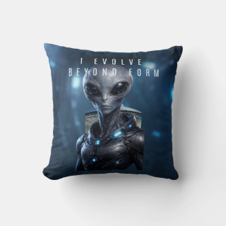A futuristic pillow design expressing growth kussen
