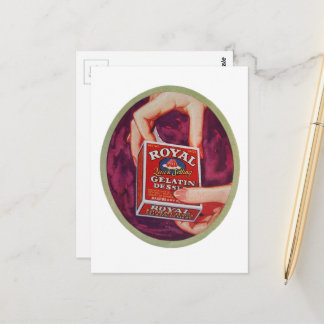 A gelatin dessert from 1930 briefkaart