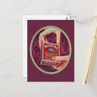 A gelatin dessert from 1930 briefkaart