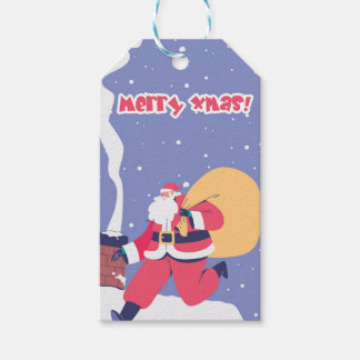 A gift tag Ho Ho Ho Cadeaulabel