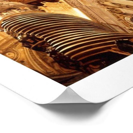 "A Glimpse at the Gate" St. Peter's Basilica Poster (Hoek)