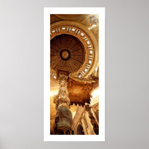 "A Glimpse at the Gate" St. Peter's Basilica Poster