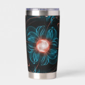 A Glitch of a Thousand Questions Water Bottle Geïsoleerde Drinkbeker (Achterkant)