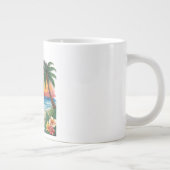 A Gorgeous Sunset At Tropical Beach, Vacation, Extra Grote Beker (Rechts)