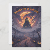 A grandiose Halloween invitation Kaart (Achterkant)