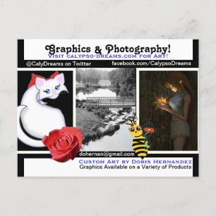 A* Graphics Mix Visitekaartje Briefkaart
