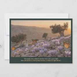 A Great Light—Isaiah 9:2 Biblical Art Kaart