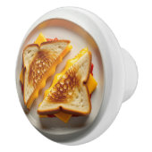 A Grilled Cheese Sandwich on a Plate Keramische Knop (Rechts)