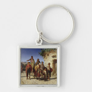 A Gypsy Family on the Road, c.1861 Sleutelhanger