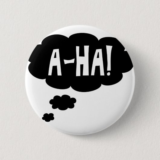 A-ha, het Eureka moment Ronde Button 5,7 Cm (Voorkant)