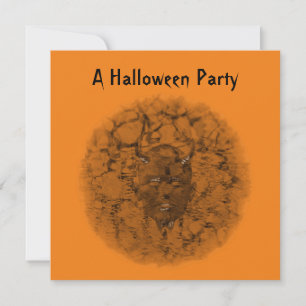"A Halloween Party" - Phantom Devil Dark Sepia Kaart