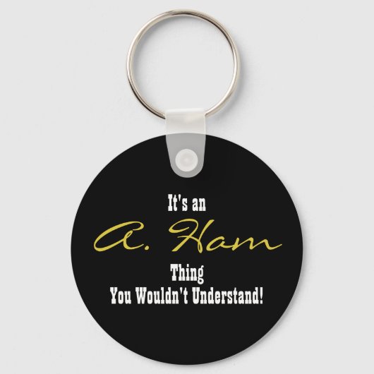 A. Ham-sleutelhanger Sleutelhanger (Voorkant)