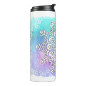 *~* A Handtekening en Waterverf Mandala Thermosbeker (Gedraaid links)