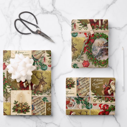 A Happy Christmas Tide Inpakpapier Vel (Voorkant)