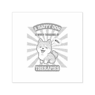 A Happy Dog Shiba cute dog Zelfinktende Stempel