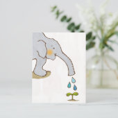 A Happy Elephant Briefkaart (Staand voorkant)