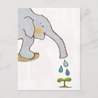 A Happy Elephant Briefkaart