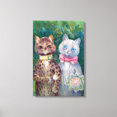A Happy Pair | Louis Wain | Canvas Afdruk (Voorkant)