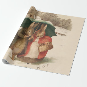 "A Happy Pair" van Beatrix Potter Cadeaupapier