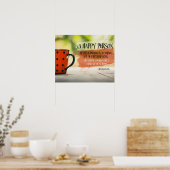 A Happy Person Inspirerend Poster (Keuken)