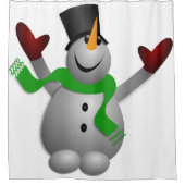 A Happy Snowman Douchegordijn (Voorkant)