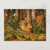 A Hare in Forest door Hans Hoffmann Briefkaart (Voorkant)
