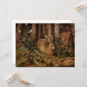 A Hare in the Forest (door Hans Hoffmann) Kaart (Voorkant / Achterkant in situ)