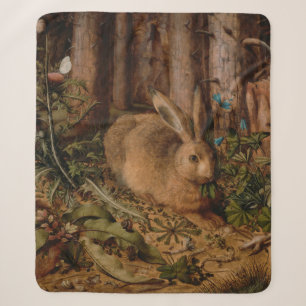 A Hare in the Forest (door Hans Hoffmann) Sherpa Deken