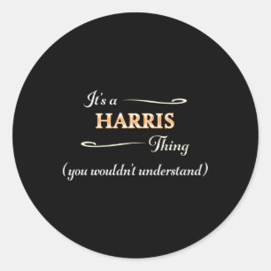 A Harris Thing Kamala Harris 2024 Verkiezing Anti Ronde Sticker