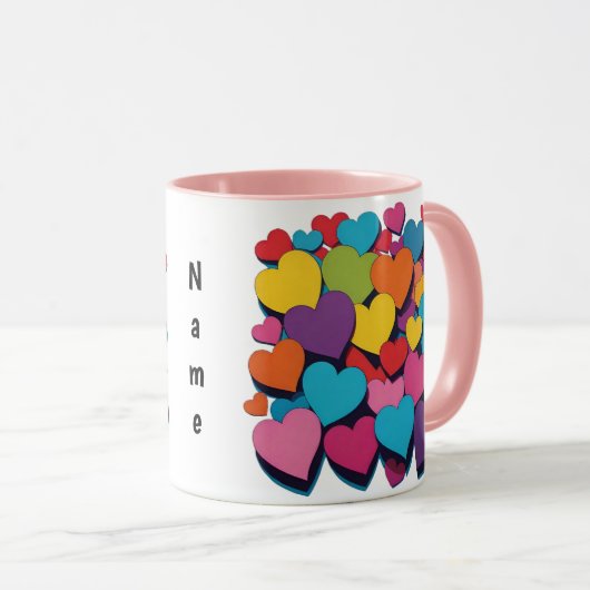 A Heap of Love Personalized Mug (Devant droit)