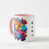 A Heap of Love Personalized Mug Mok (Voorkant links)