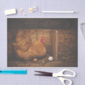 A Hen en Hare Eggs Tissue Paper Tissuepapier (Craft)