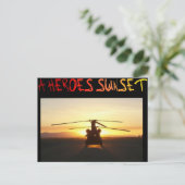 A Heroes Sunset Briefkaart (Staand voorkant)