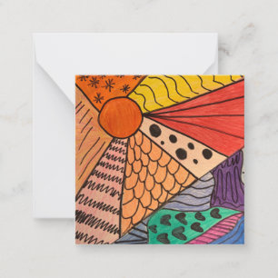 A Hint van Z "De hele dag en nacht" mini notes Notitiekaartje