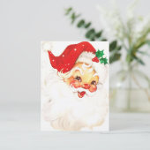 A Holly, Jolly Apple-Cheeked Santa Claus, Deel 1 Briefkaart (Staand voorkant)
