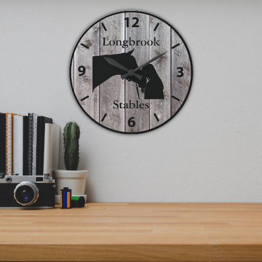 A Horses Love 2  Barnwood Styled Grote Klok