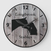 A Horses Love 2  Barnwood Styled Grote Klok (Voorkant)